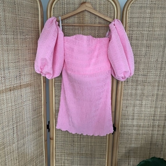 L'IDEE Art Deco Mini Dress in Lipstick - Picture 4 of 10